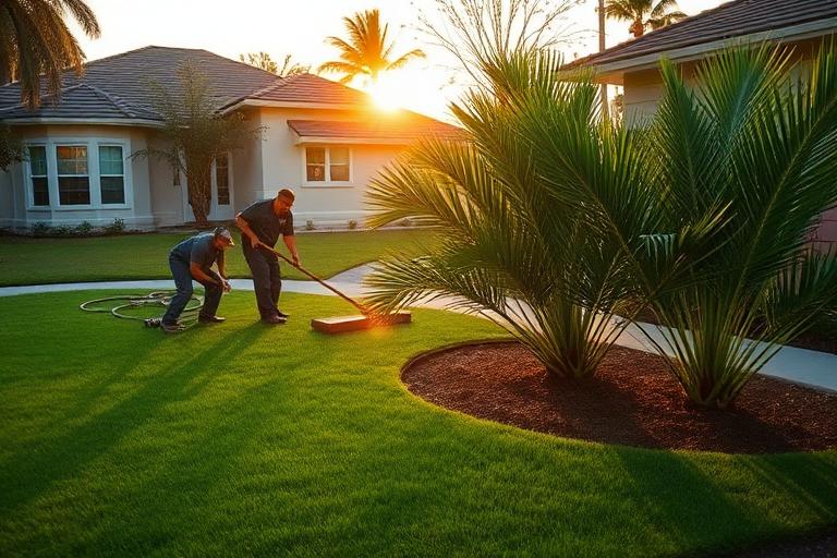 Everglade Lawn & Irrigation — Landscaping work in Naples, FL